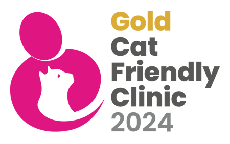 Cat Friendly Clinic Gold status accreditation logo